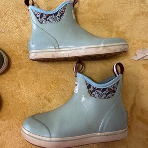 Women's Aqua Blue Ankle Boots XTRA TUFF